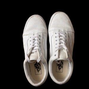 Vans Old Skool Sk8 True White Low Top Classic Sneakers Shoes Mens 7 Womens 8.5